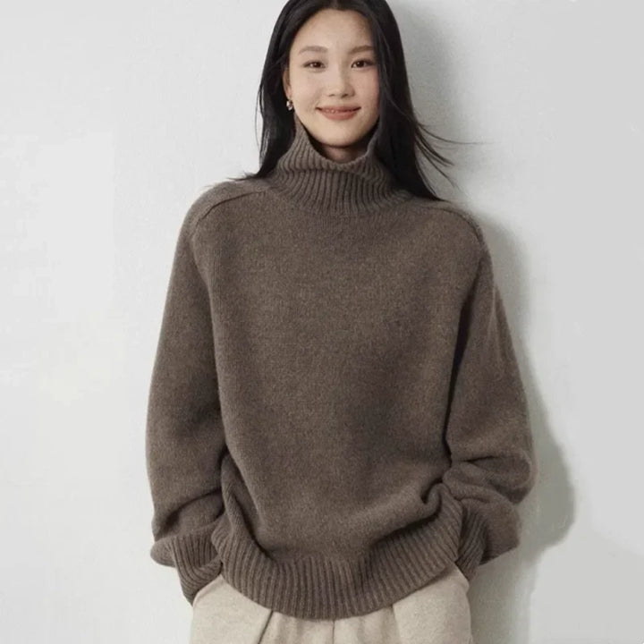 Frances | Effortless Oversized Knit Turtleneck Sweater