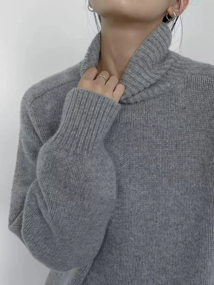 Frances | Effortless Oversized Knit Turtleneck Sweater