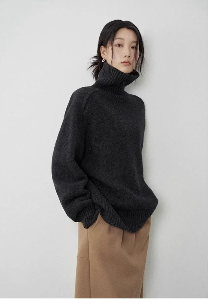 Frances | Effortless Oversized Knit Turtleneck Sweater