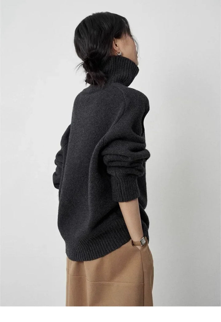 Frances | Effortless Oversized Knit Turtleneck Sweater