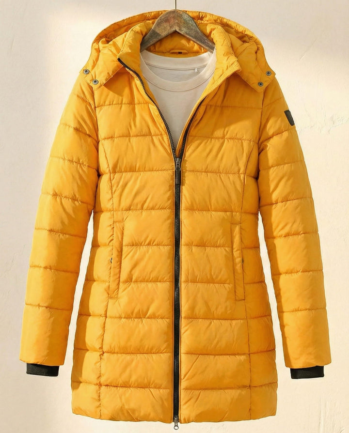 Frances | Relaxed Longline Hooded Puffer Jacket