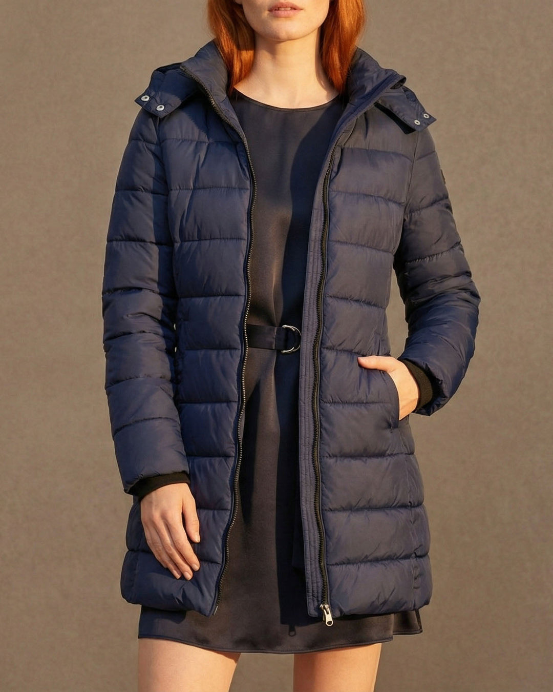 Frances | Relaxed Longline Hooded Puffer Jacket