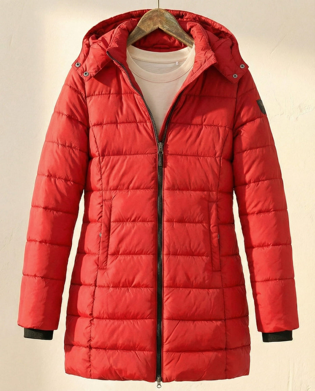 Frances | Relaxed Longline Hooded Puffer Jacket