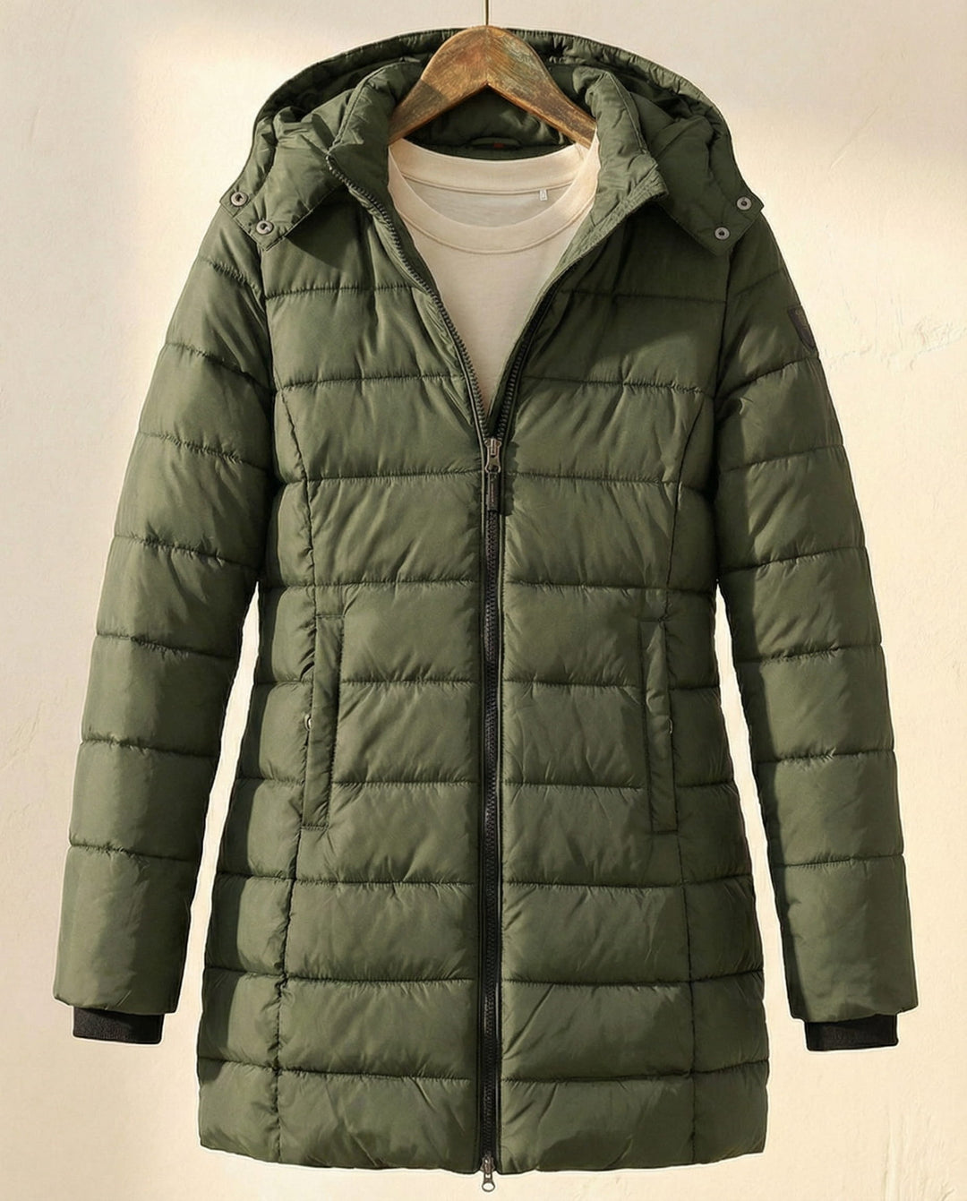 Frances | Relaxed Longline Hooded Puffer Jacket