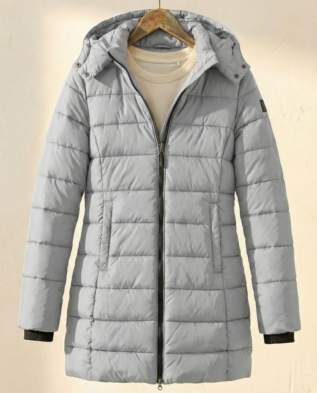 Frances | Relaxed Longline Hooded Puffer Jacket