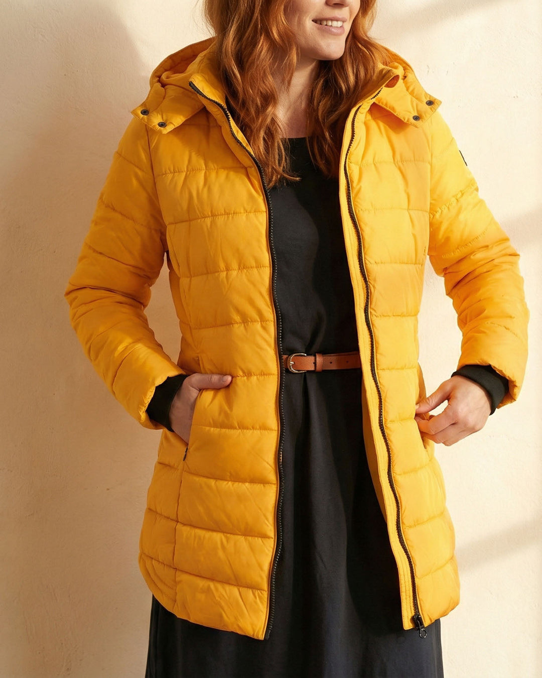 Frances | Relaxed Longline Hooded Puffer Jacket