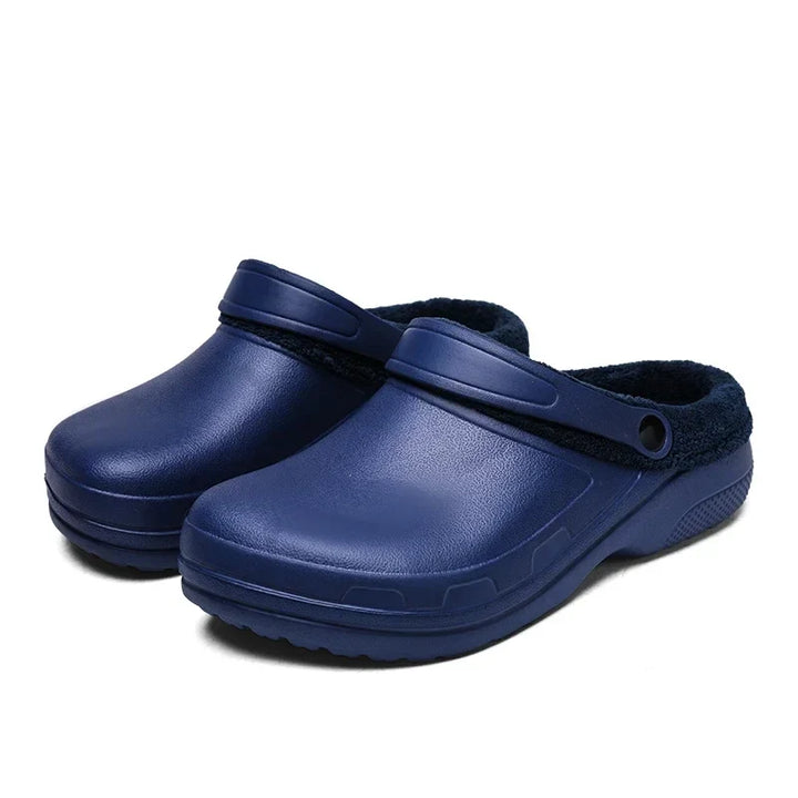 George | Plush-Lined Wide Fit Winter Mens Slippers
