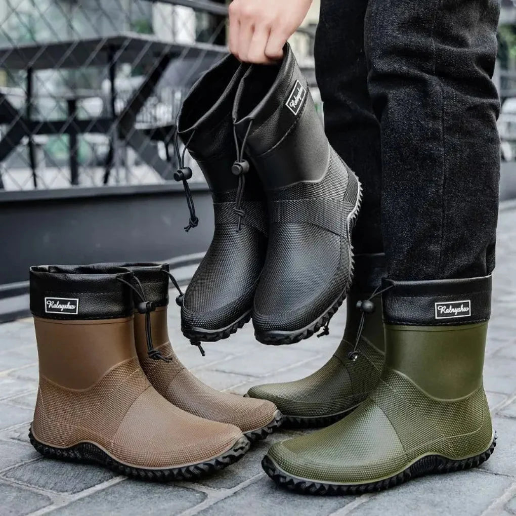 Gerald | Cozy Waterproof Ankle Work Boots with Traction Sole