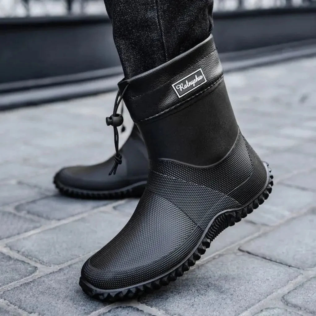 Gerald | Cozy Waterproof Ankle Work Boots with Traction Sole