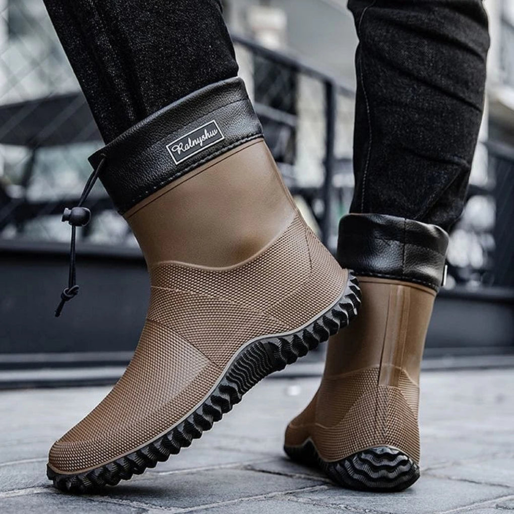 Gerald | Cozy Waterproof Ankle Work Boots with Traction Sole