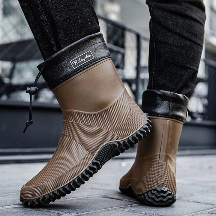 Gerald | Cozy Waterproof Ankle Work Boots with Traction Sole