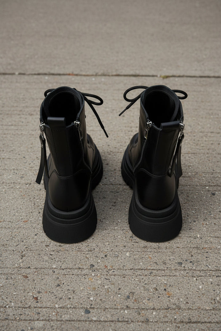 Gloria | Classic Lace-Up Combat Boots Women Lug Sole Ankle Boots