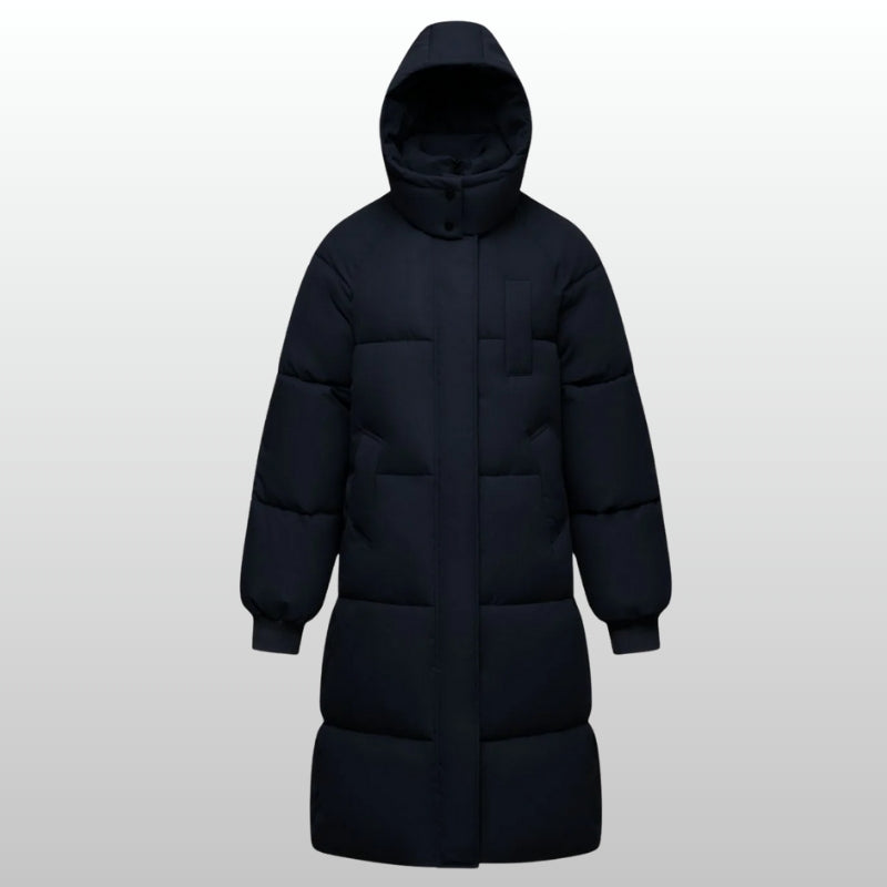 Gloria | Timeless Belted Hooded Long Puffer Jacket