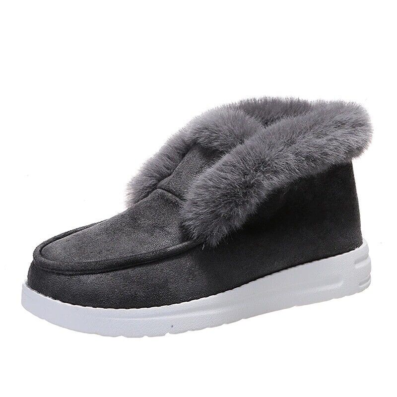Grace | Relaxed Fur-Lined Slip-On Winter Slippers