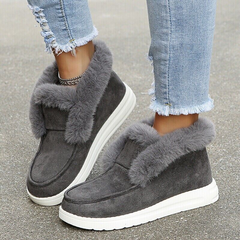 Grace | Relaxed Fur-Lined Slip-On Winter Slippers