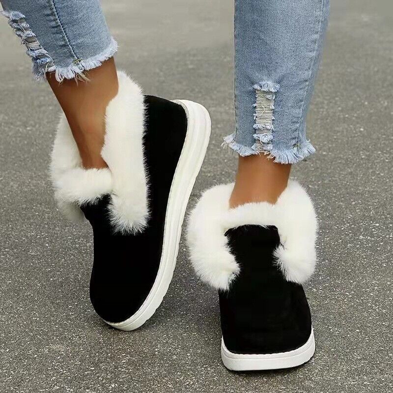 Grace | Relaxed Fur-Lined Slip-On Winter Slippers