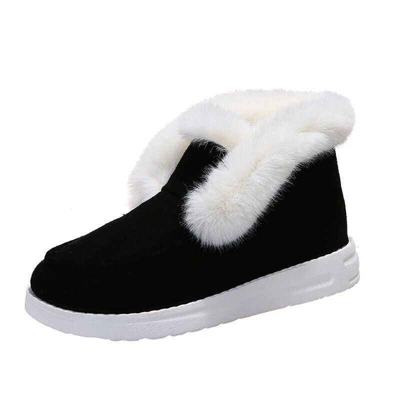 Grace | Relaxed Fur-Lined Slip-On Winter Slippers
