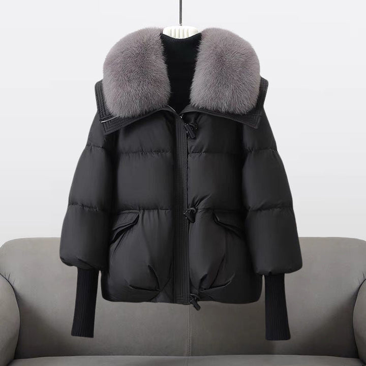 Grace | Sophisticated Oversized Hooded Fur Coat Puffer Jacket