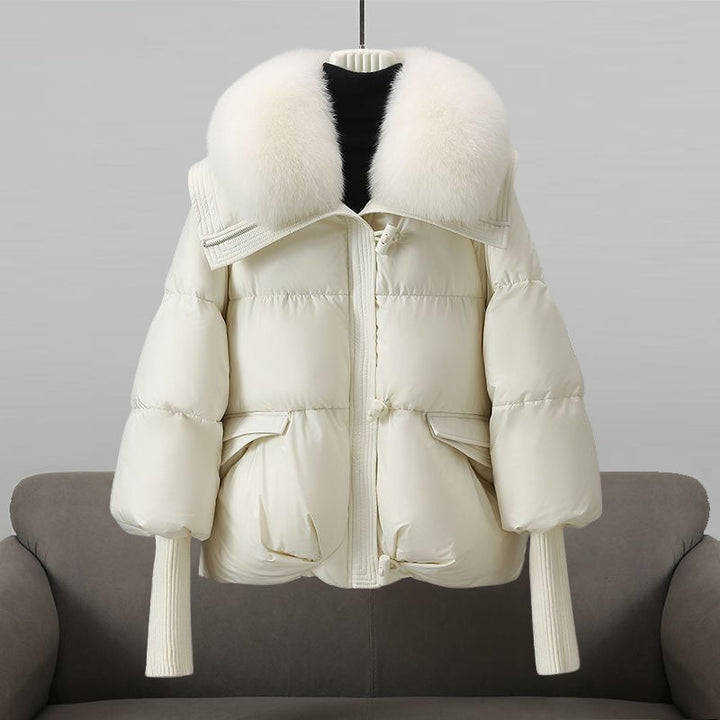 Grace | Sophisticated Oversized Hooded Fur Coat Puffer Jacket