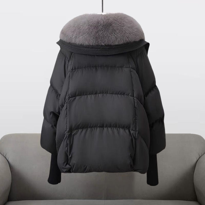 Grace | Sophisticated Oversized Hooded Fur Coat Puffer Jacket