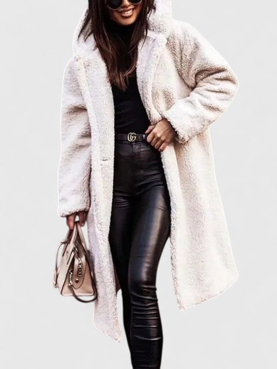 Grace | Stylish Oversized Longline Sherpa Jacket Women