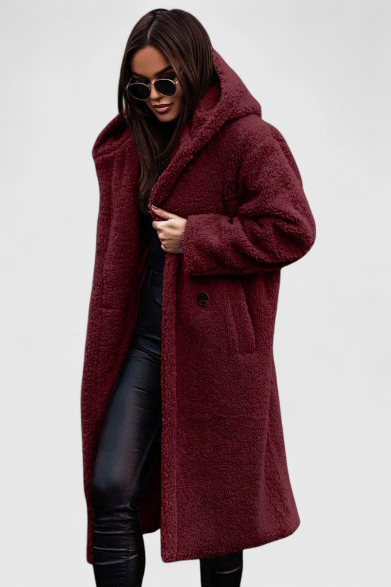 Grace | Stylish Oversized Longline Sherpa Jacket Women