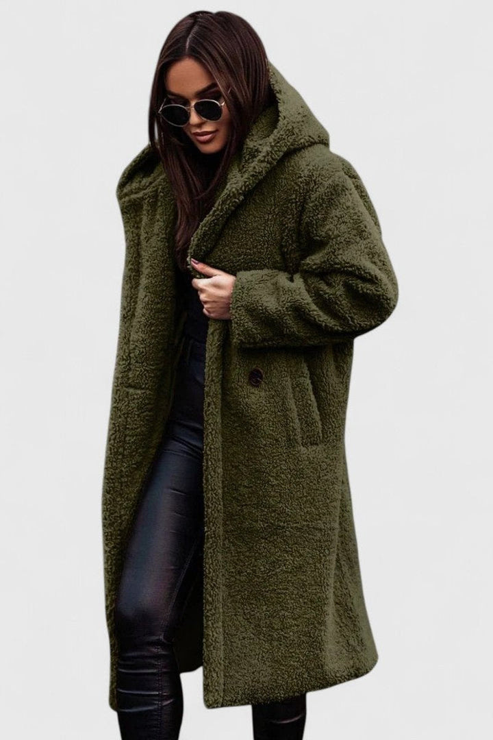 Grace | Stylish Oversized Longline Sherpa Jacket Women