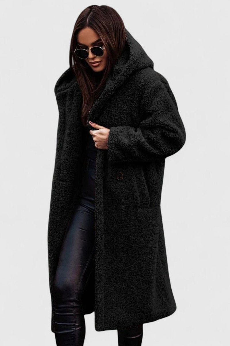 Grace | Stylish Oversized Longline Sherpa Jacket Women