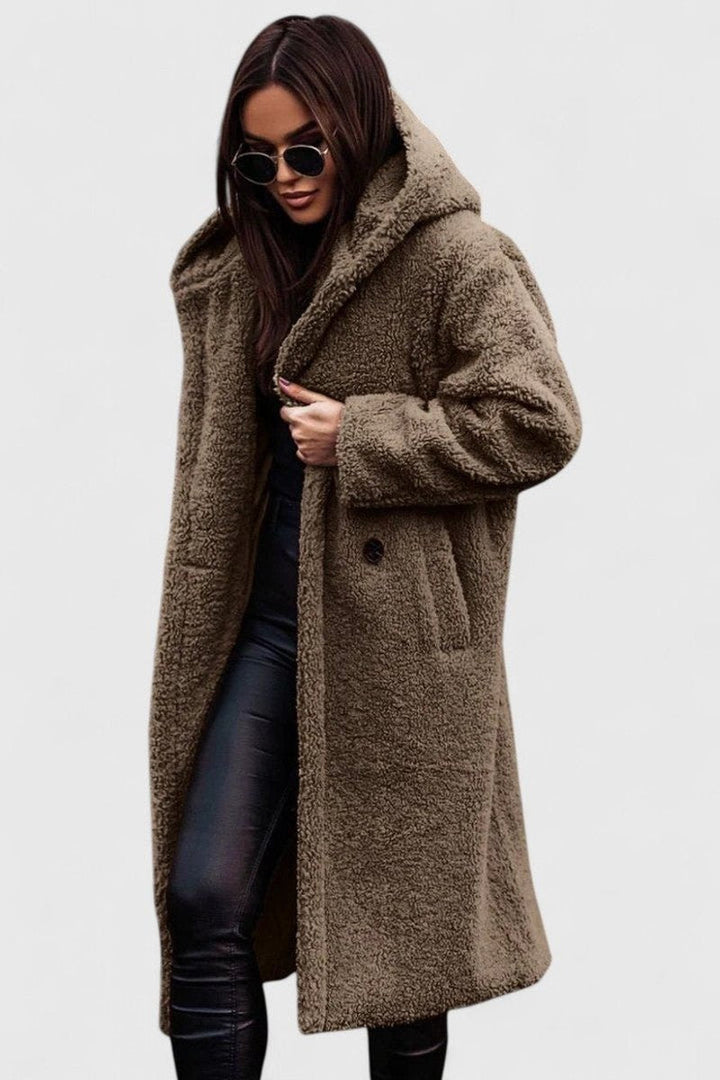 Grace | Stylish Oversized Longline Sherpa Jacket Women