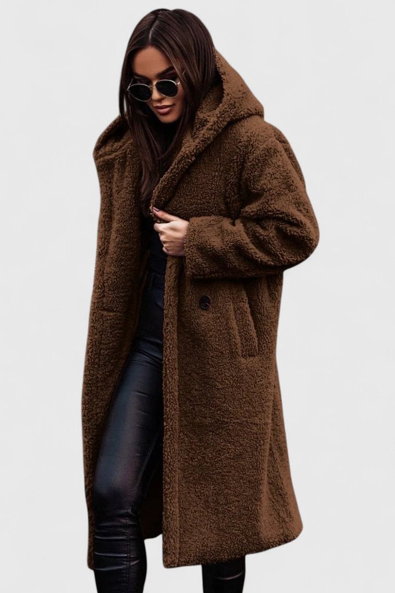 Grace | Stylish Oversized Longline Sherpa Jacket Women