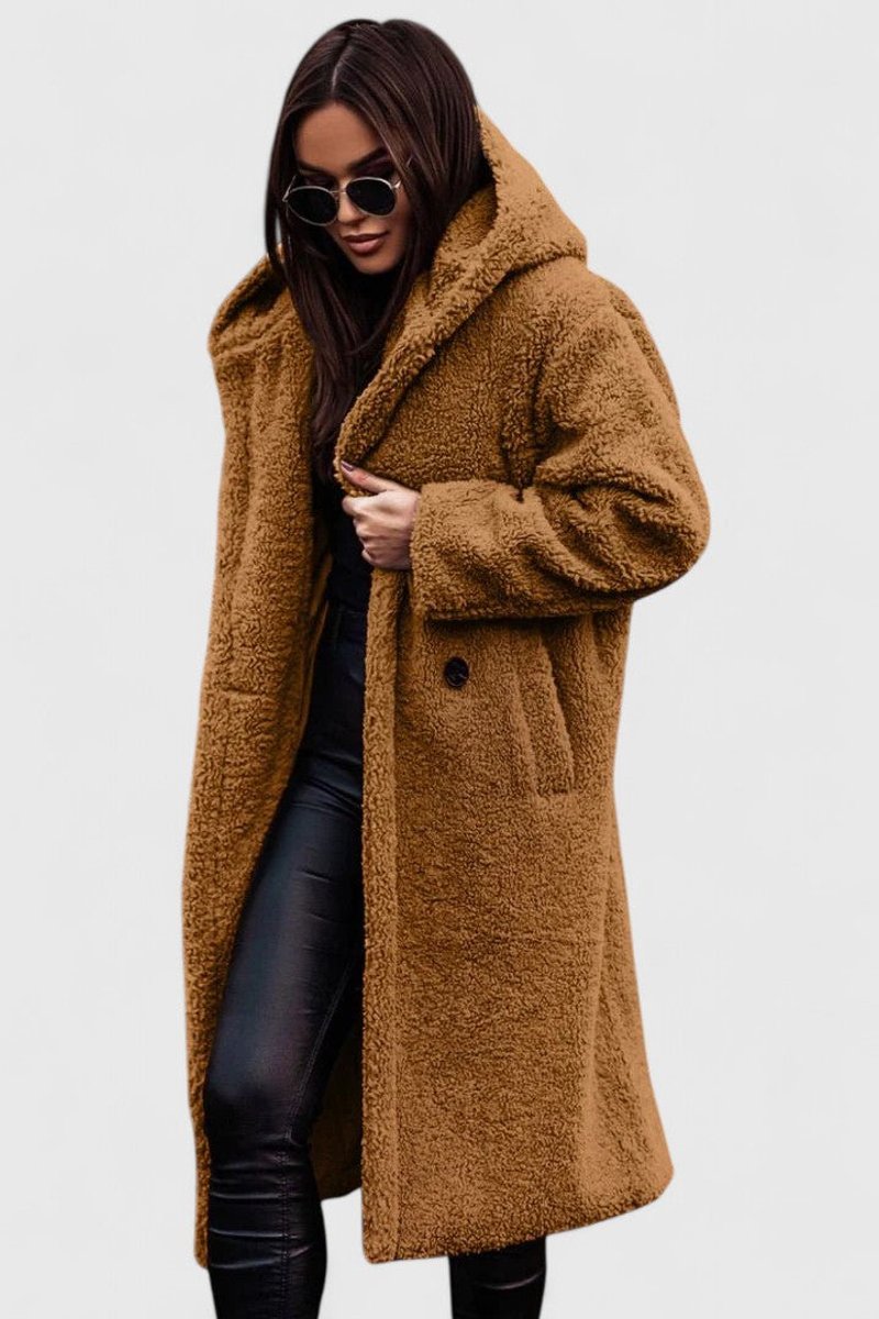 Grace | Stylish Oversized Longline Sherpa Jacket Women