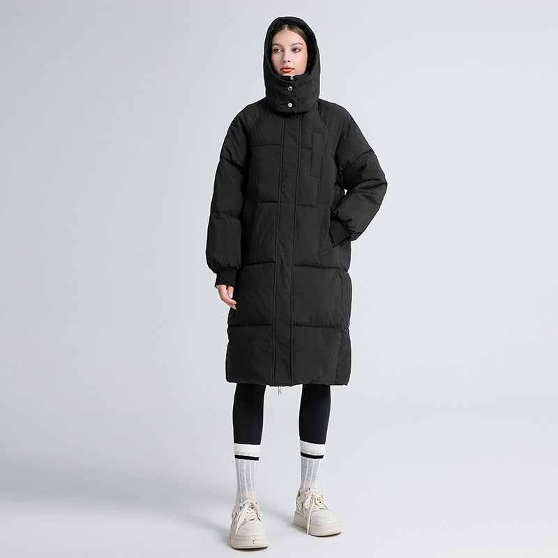 Hannah | Long Hooded Quilted Winter Puffer Jacket