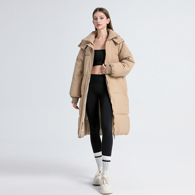 Hannah | Long Hooded Quilted Winter Puffer Jacket