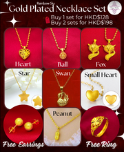 Load image into Gallery viewer, Gold Plated Necklace Set
