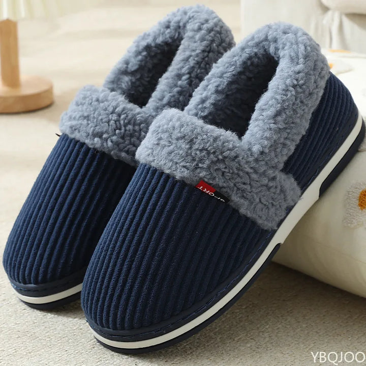 Isaac | Effortless Ribbed Indoor Mens Slippers