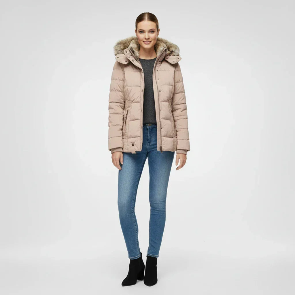 Isabella | Cozy Hooded Quilted Puffer Jacket