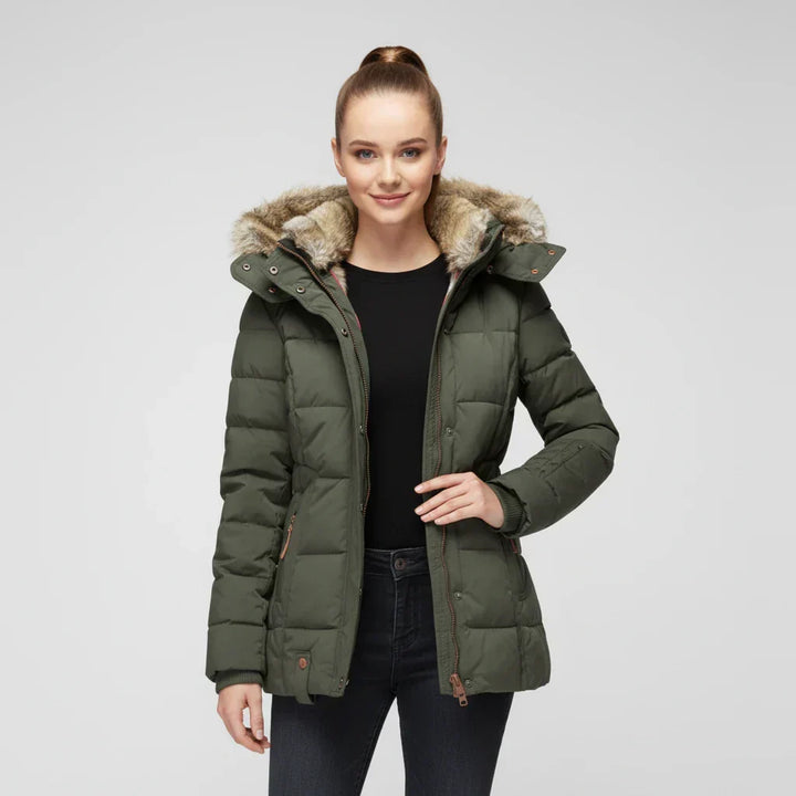 Isabella | Cozy Hooded Quilted Puffer Jacket