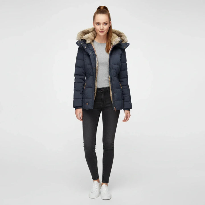 Isabella | Cozy Hooded Quilted Puffer Jacket