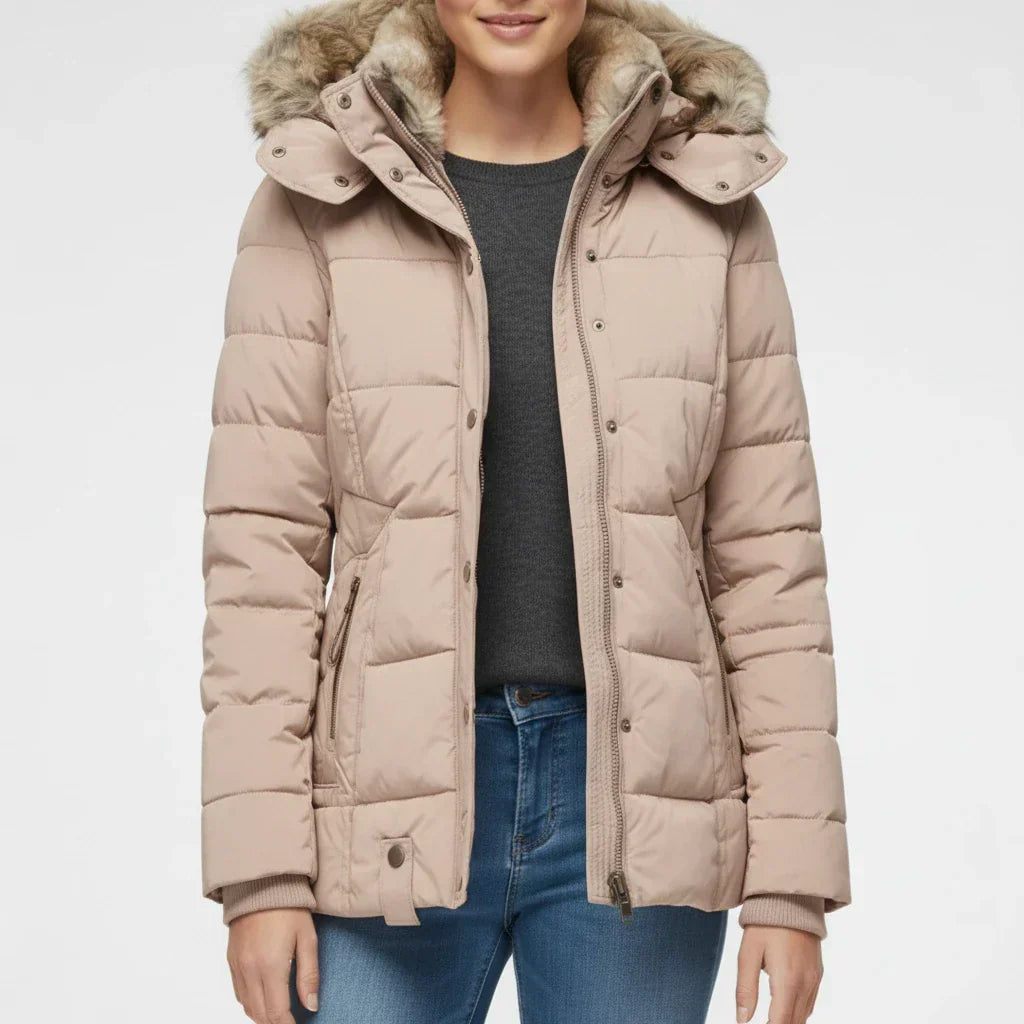 Isabella | Cozy Hooded Quilted Puffer Jacket