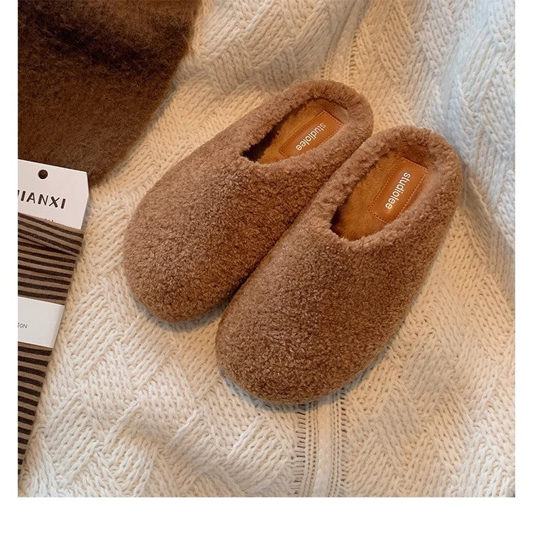 Jacqueline | Chic Cozy Teddy Fleece House Slippers