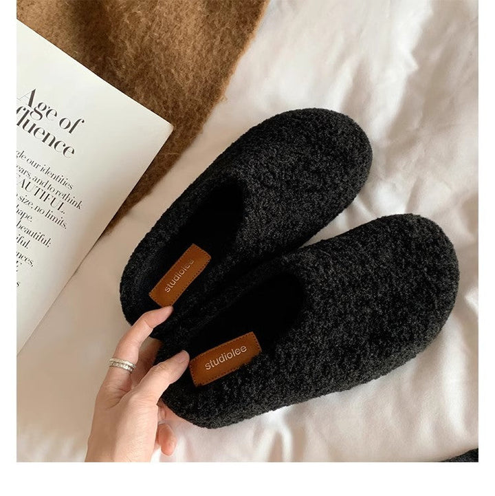 Jacqueline | Chic Cozy Teddy Fleece House Slippers