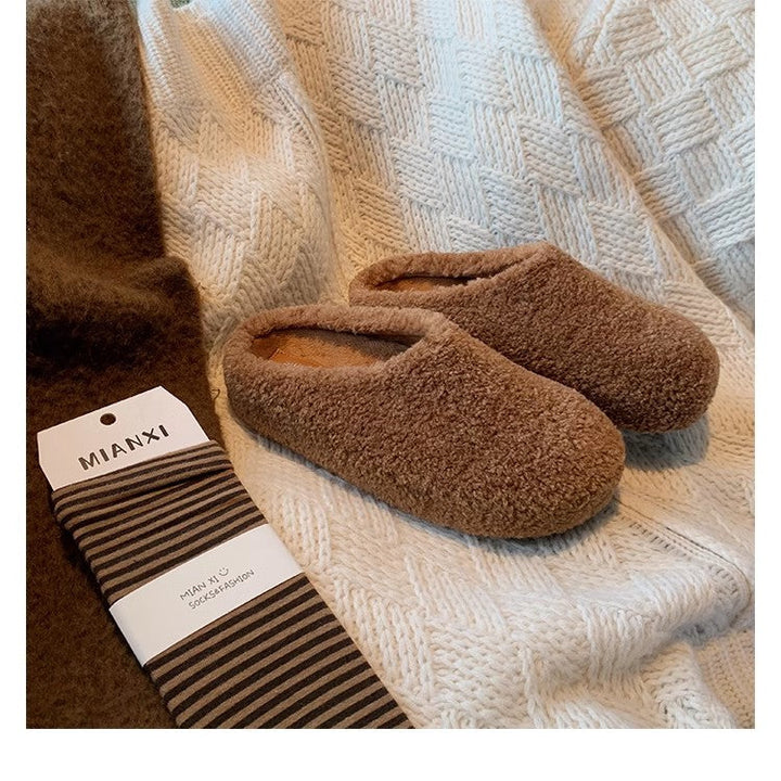 Jacqueline | Chic Cozy Teddy Fleece House Slippers