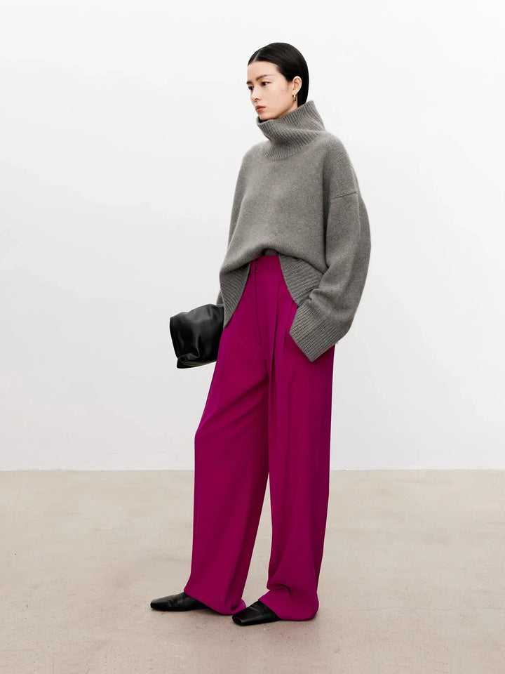 Jacqueline | Chic Oversized Balloon Sleeve Turtleneck Sweater