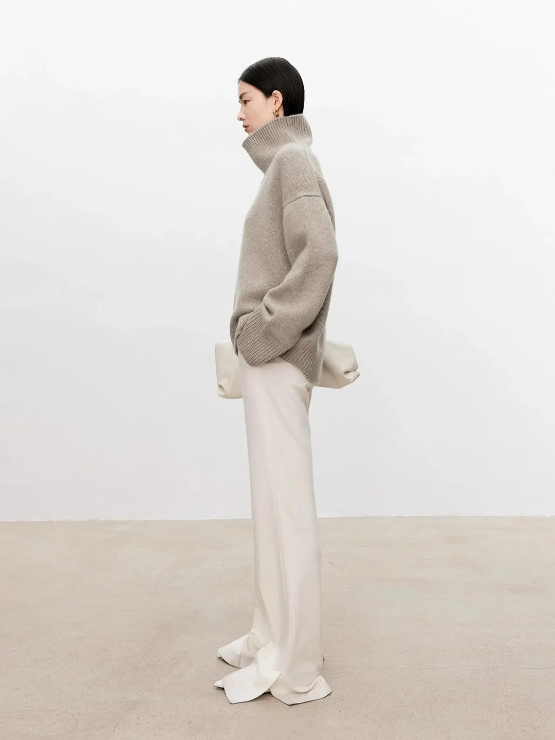 Jacqueline | Chic Oversized Balloon Sleeve Turtleneck Sweater