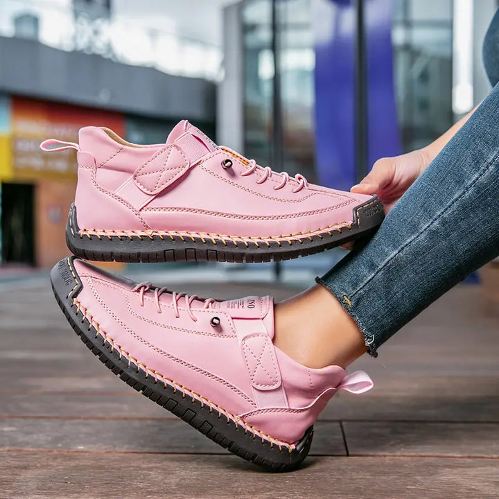 Jacqueline | Effortless Lace-Up Supportive Walking Shoes