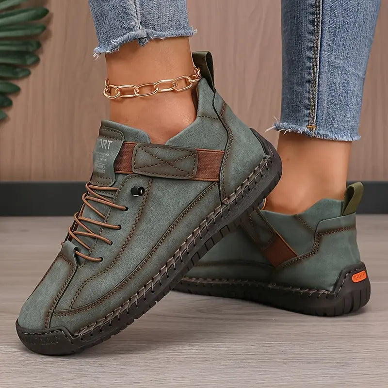 Jacqueline | Effortless Lace-Up Supportive Walking Shoes