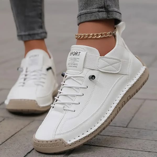 Jacqueline | Effortless Lace-Up Supportive Walking Shoes
