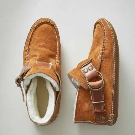 Jacqueline | Refined Moc-Toe Shearling-Lined Winter Boots Women