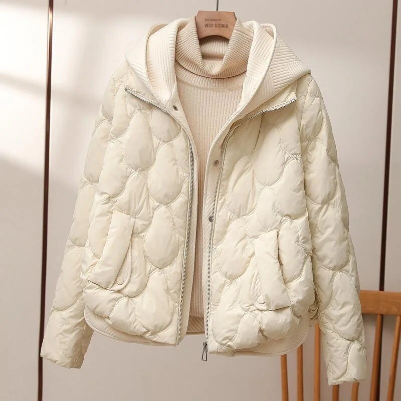 Jacqueline | Sophisticated Hooded Quilted Puffer Jacket
