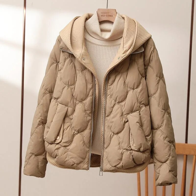 Jacqueline | Sophisticated Hooded Quilted Puffer Jacket